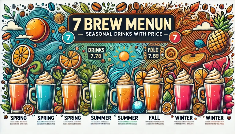 7 Brew Menu Seasonal Drinks Menu With Price